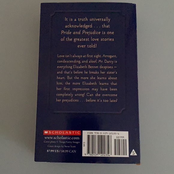 Pride & Prejudice by Jane Austen Paperback Chapter book - Picture 3 of 3